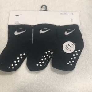 Nike Black Infant Socks with Grip Dots